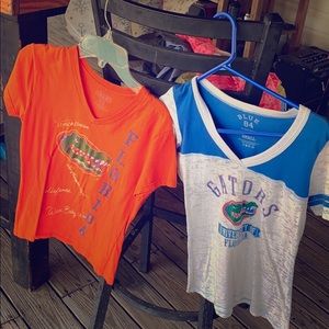 2 Florida Gator like new shirts 7.00 each 12